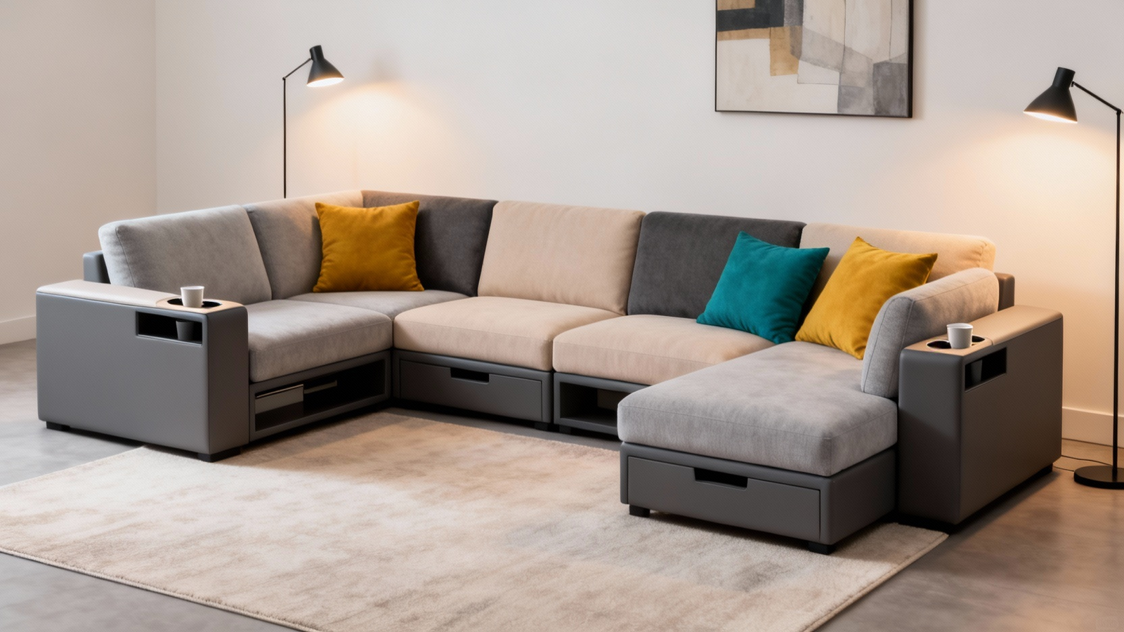 Modern Modular Sofa: Comfort, Convenience & Versatile Design