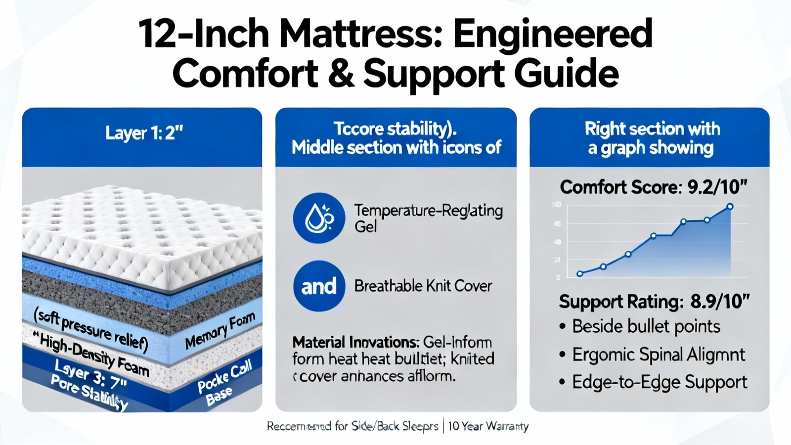 12-Inch Mattress: Engineered Comfort & Support Guide